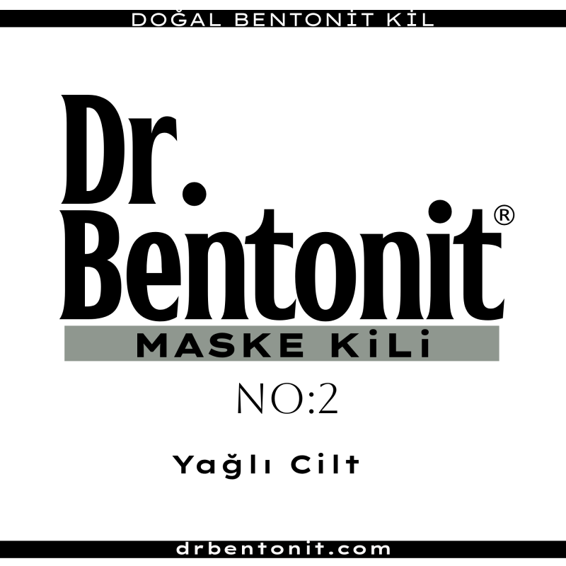 Dr. Bentonit NO:2 Yağlı Cilt Akne ve Sivilce Maske Kili + Termal Su